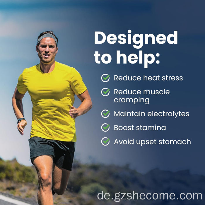 Elektrolytkapseln mit Vitamin -D -Stützdauersportarten